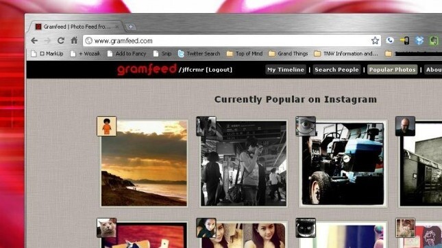 Gramfeed.  Instagram meets Twitter