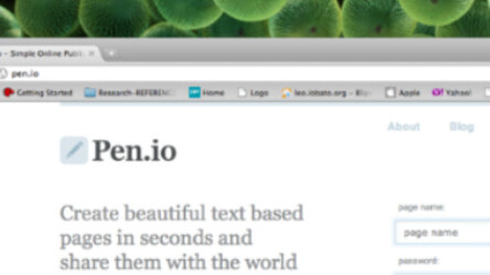 Pen.io: A quick, simple and elegant way to publish text on the web