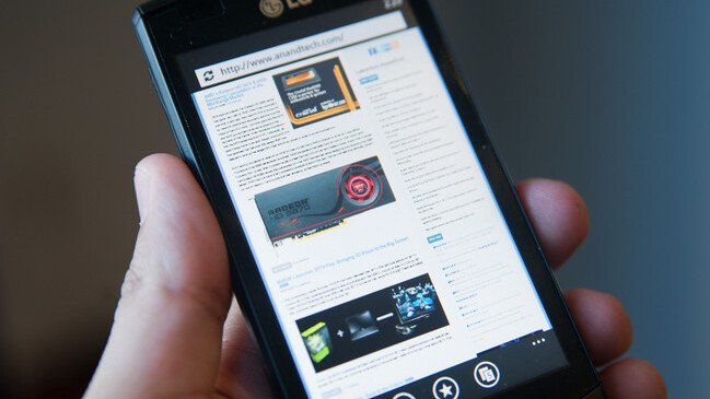 New footage of IE9 Mobile in action