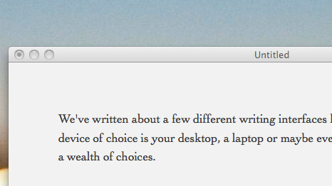 Byword: A beautifully simple Mac app, for writing.