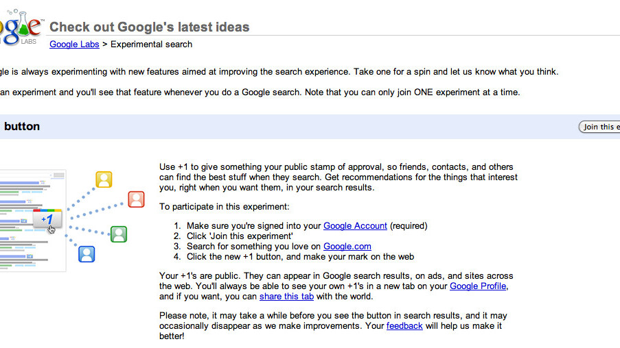 How to: Enable Google +1 for your account right now