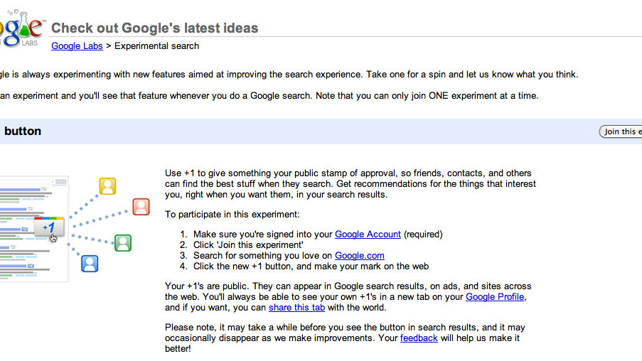 How to: Enable Google +1 for your account right now