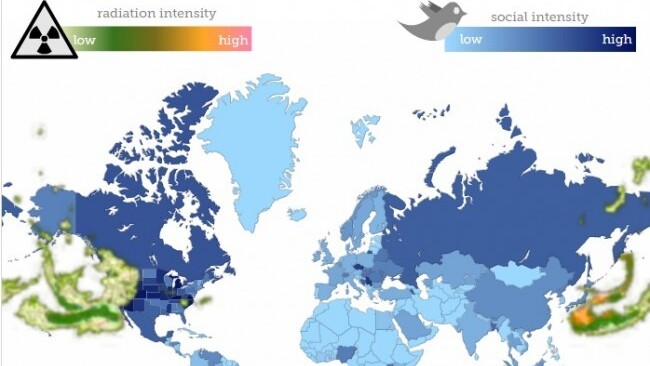 How Fukushima’s Radioactive Cloud Influenced Social Networks