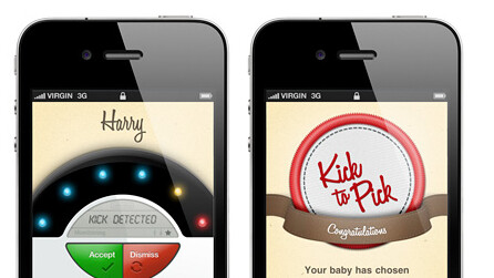 iPhone App lets your unborn baby pick its own name by kicking!
