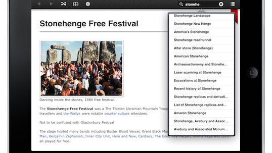 All of Wikipedia brings ALL of Wikipedia to your iPhone & iPad for offline reading.