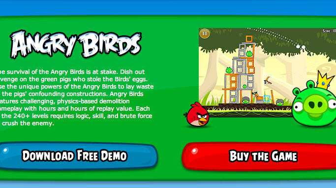 Angry Birds now available for Windows PCs, no browser needed