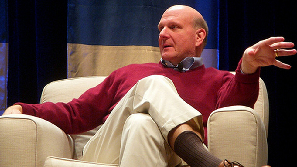 Ballmer mocks Mac sales while touting Microsoft’s products