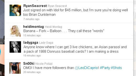 What would it look like if celebrity tweets were honest?