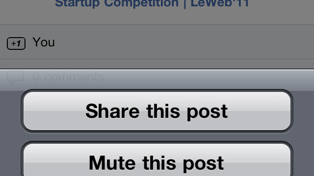 Google+ for iOS updated to add reshare feature