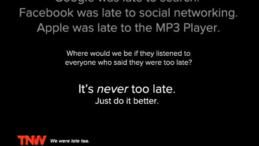 It’s NEVER Too Late.