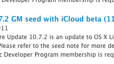 Apple seeds OS X Lion 10.7.2 GM 11C73 with iCloud to developers