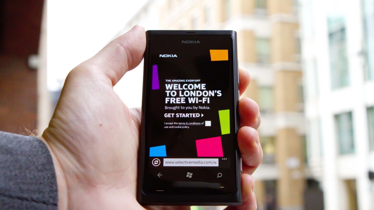 Nokia launches 26 free WiFi hotspots in London, plans citywide rollout