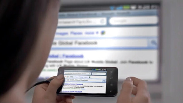Photoshop fail — LG shows Mobile Safari as an Android phone browser