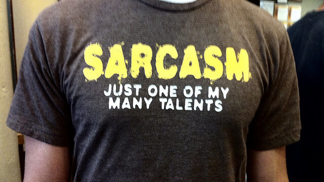 Finally, sarcasm has a voice in print with its own font