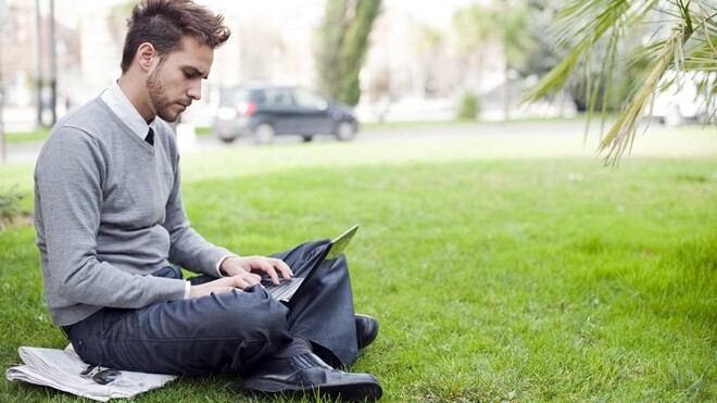Now you can brighten up your dingy office with a virtual blue sky