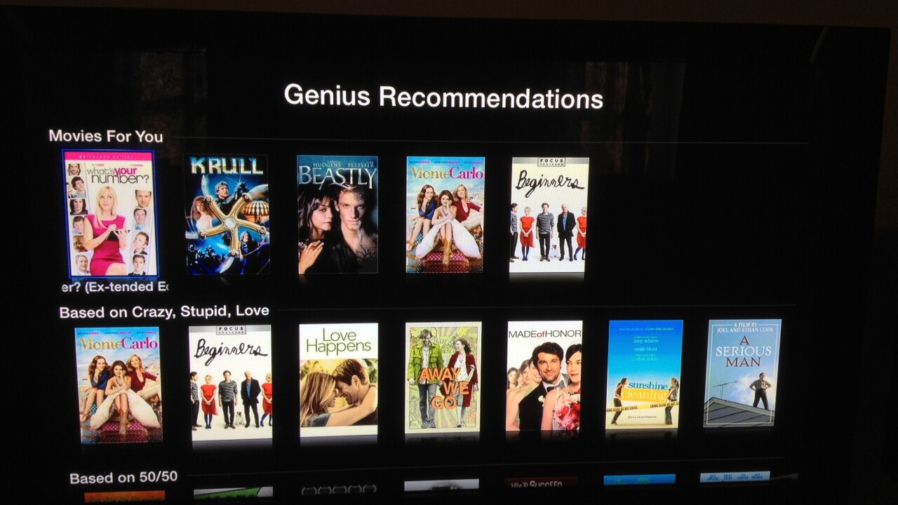 Apple brings Netflix-like discovery to Apple TV with Genius suggestions for movies and TV shows