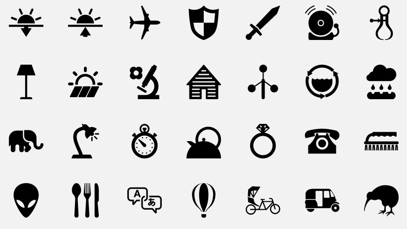NounProject has 100’s of beautiful, free pictographs for Web and mobile design