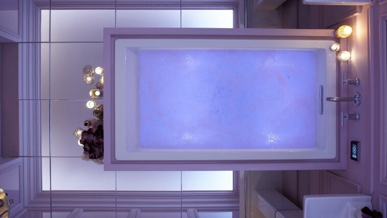 Your shower sucks. Meet the bathtub that dances to music while changing the moodlights