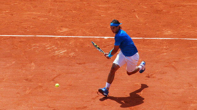 Watch Rafael Nadal test out tomorrow’s connected tennis racquet
