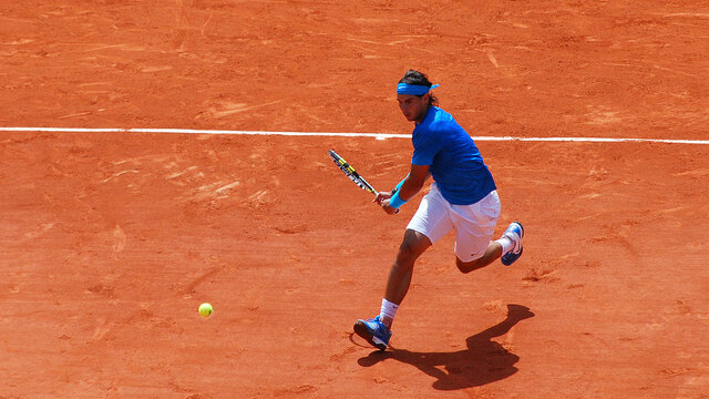 Watch Rafael Nadal test out tomorrow’s connected tennis racquet