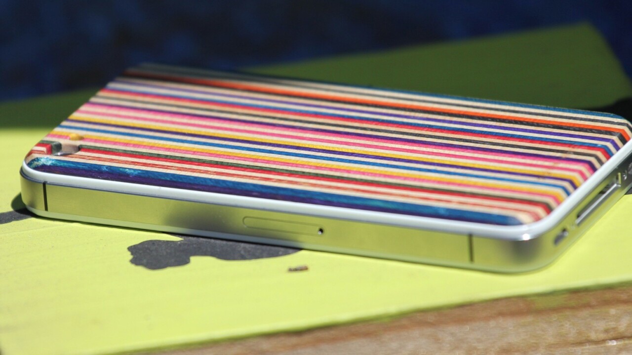The SkateBack: Sheathing your iPhone in recycled skateboards is cool, but is it practical?