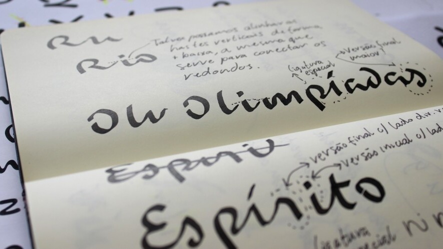 Check out the beautiful custom typeface for the Rio 2016 Olympics