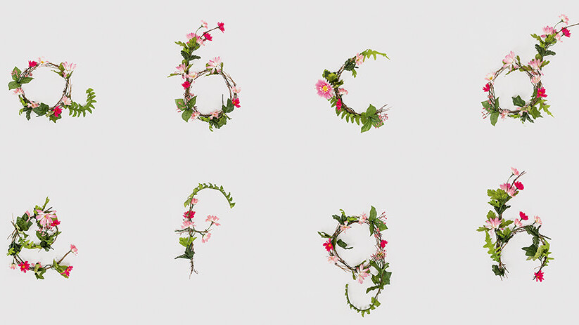 Typographic inspiration: Creating a font from flowers