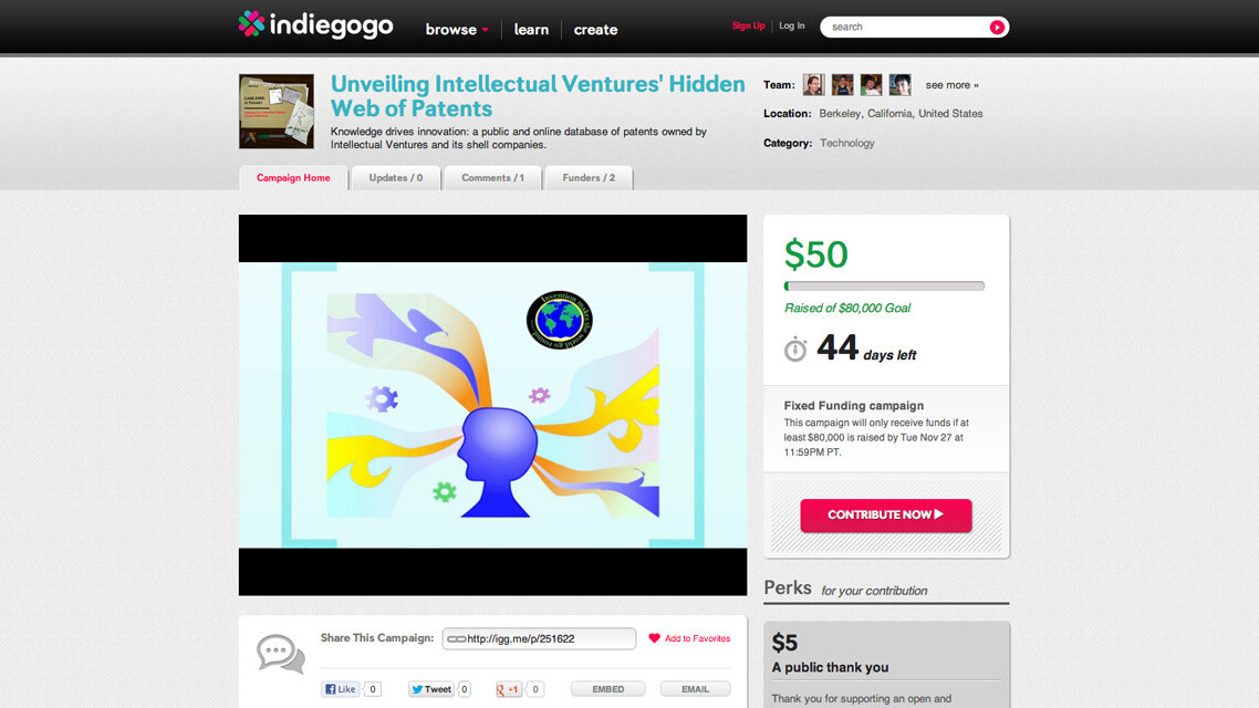 IP analyst takes to Indiegogo to expose the patent troll Intellectual Ventures