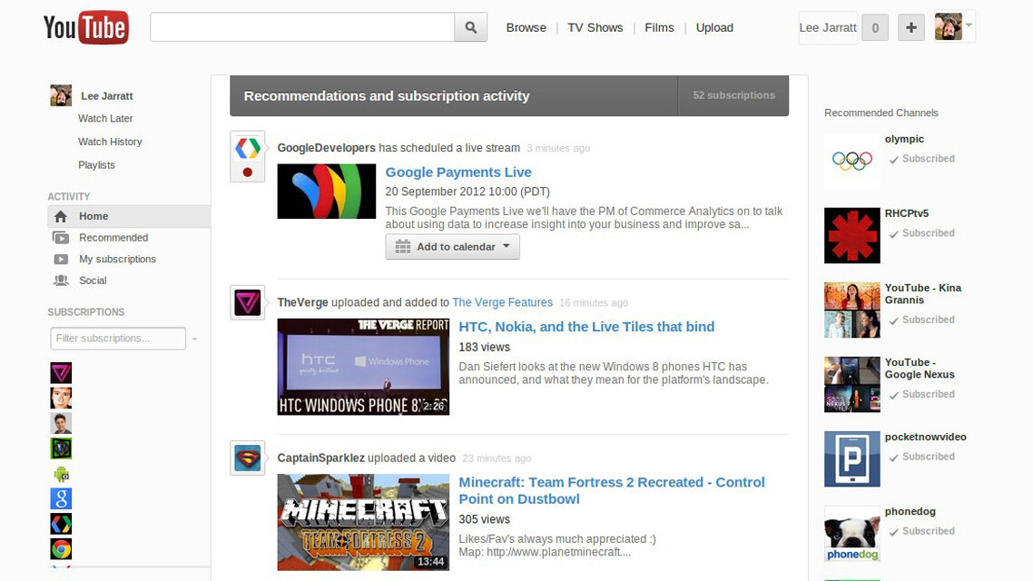 YouTube hints at a cleaner, simpler redesign that closely resembles Google+