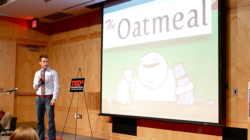 The Oatmeal webcomic is being sued by greeting cards company Oatmeal Studios