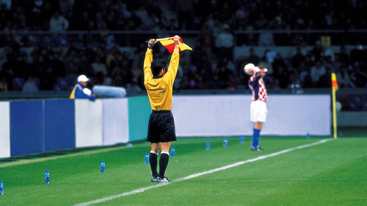 Today’s the first time a professional soccer ref will issue yellow and red cards with a smartphone