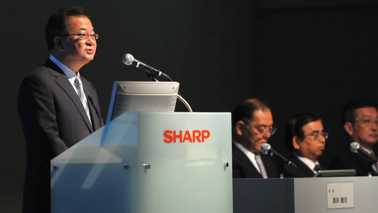 Sharp records Q3 operating profit but net loss of $398m, forecasts panel business slump