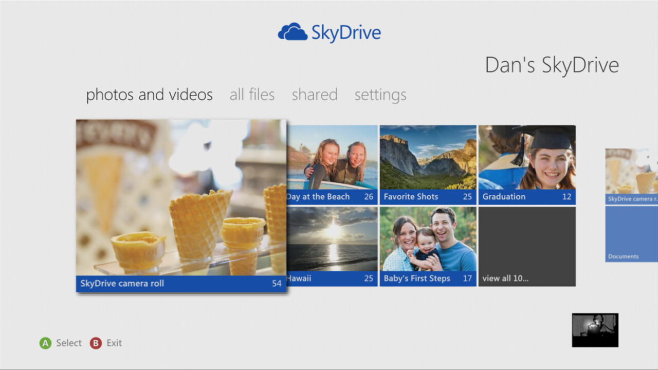 Microsoft’s Skydrive app for Xbox 360 available later today, as 40 new apps come to the console