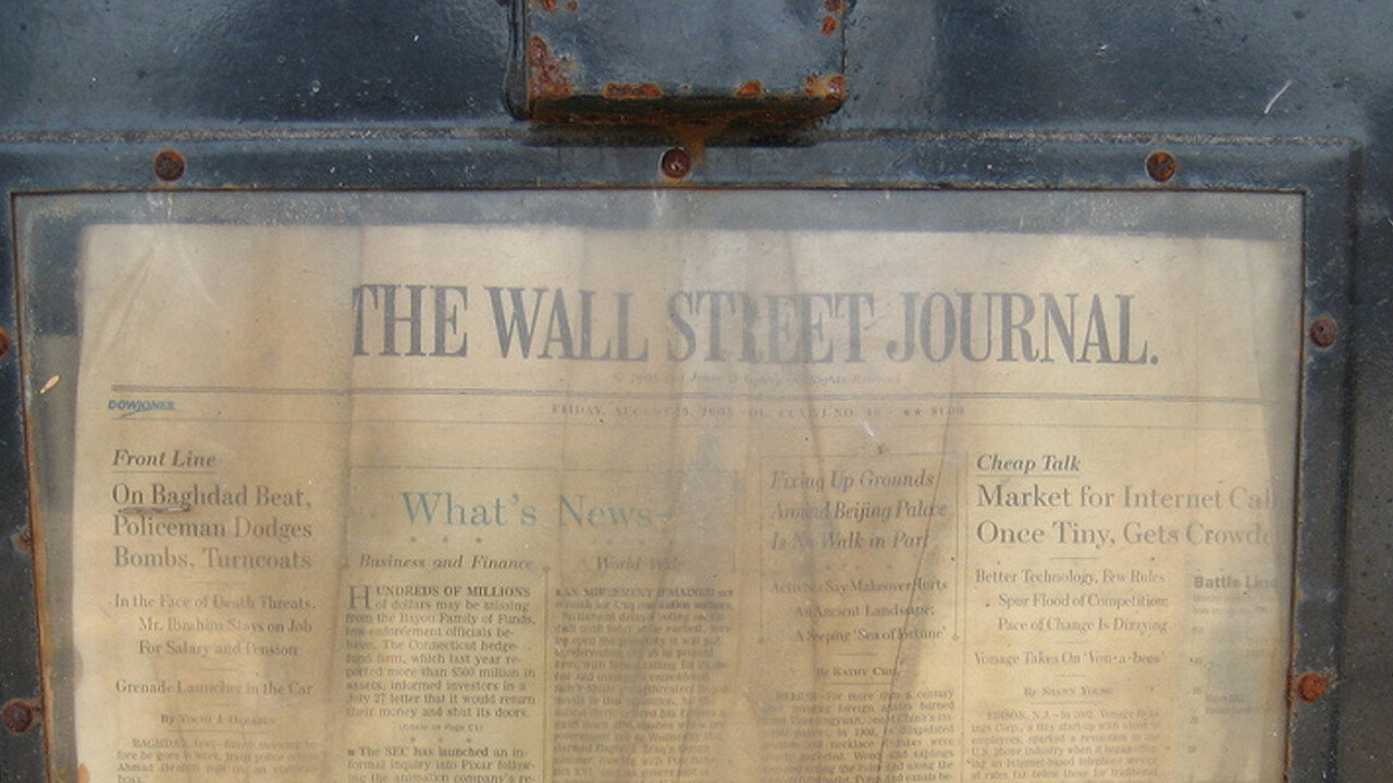 The Wall Street Journal finally gives in to the lure of Apple and appears on Newsstand