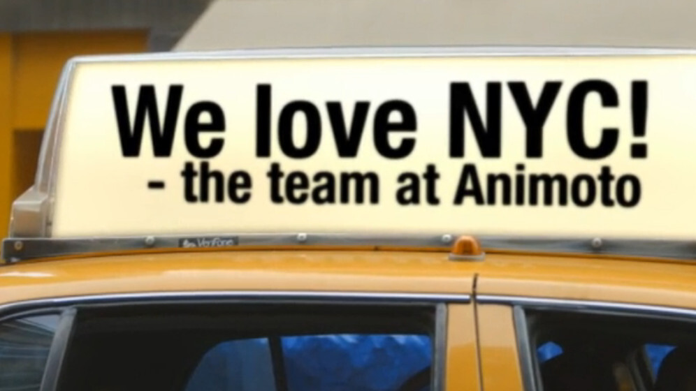 Animoto celebrates its fifth birthday with 6 million registered users and new ‘I Love NY’ video style