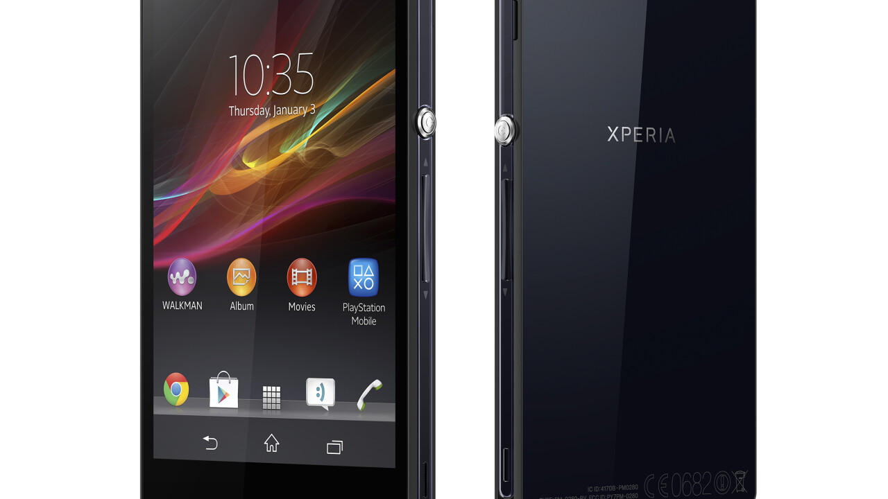 Sony announces flagship 5-inch Xperia Z Android smartphone with LTE and 13MP camera