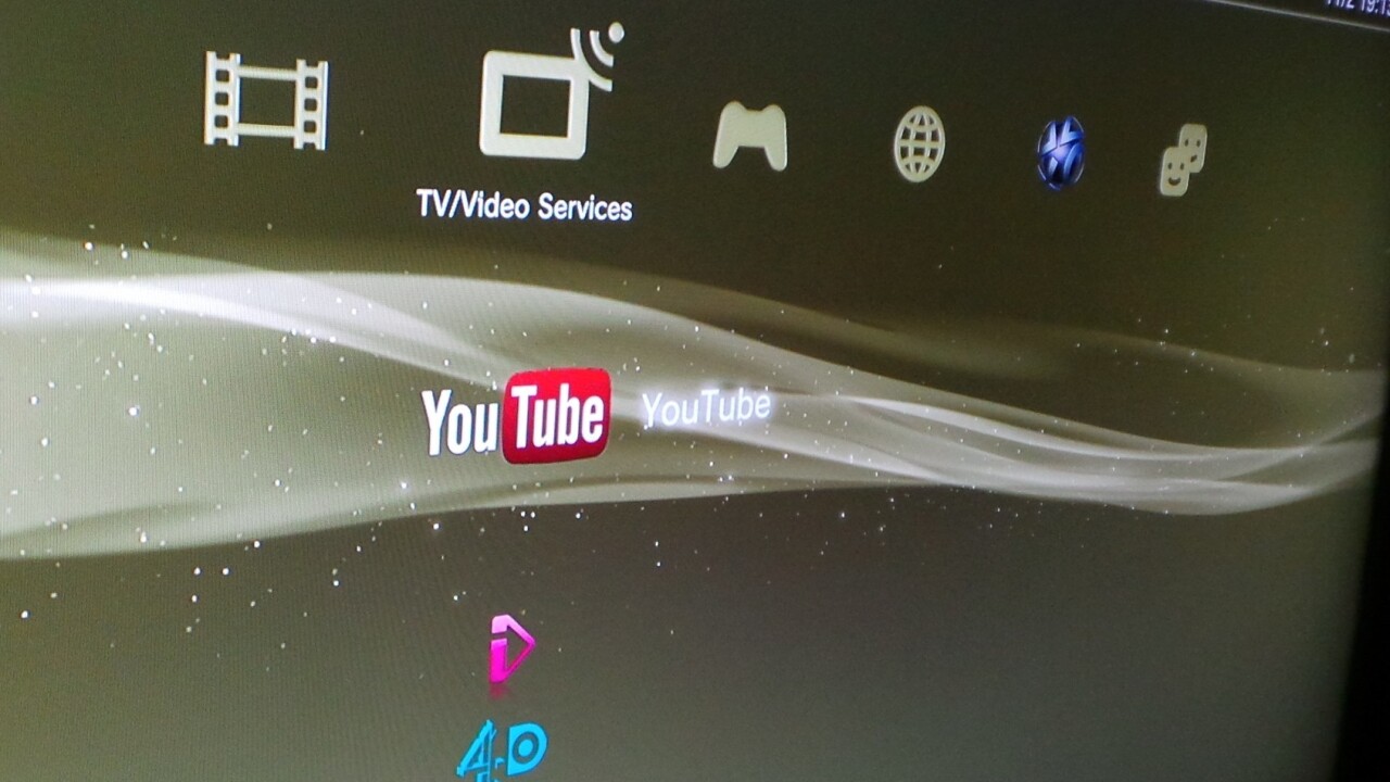 The PS3 gets a native YouTube app in 19 more countries across Europe, Australasia, Africa and Asia