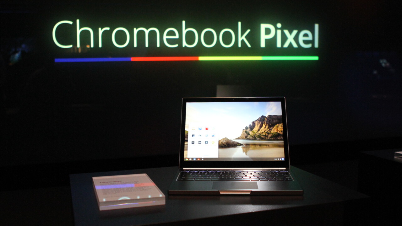 Google unveils 12.85″ touch-screen Chromebook Pixel with a 2560×1700 display, starting today at $1,299
