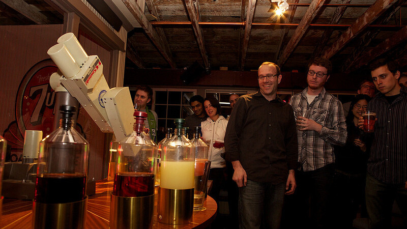 Sir Mix-a-Bot: This bartender robot arm will serve you drinks all night long