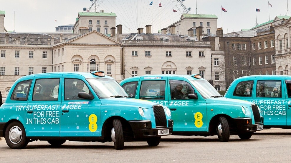 EE brings 4G to London and Birmingham taxis as part of 3-month UK trial