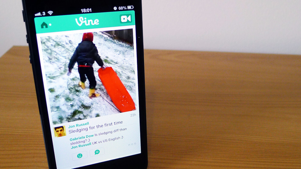 Twitter updates Vine for iOS so you can shoot with the front-facing camera and mention users in posts