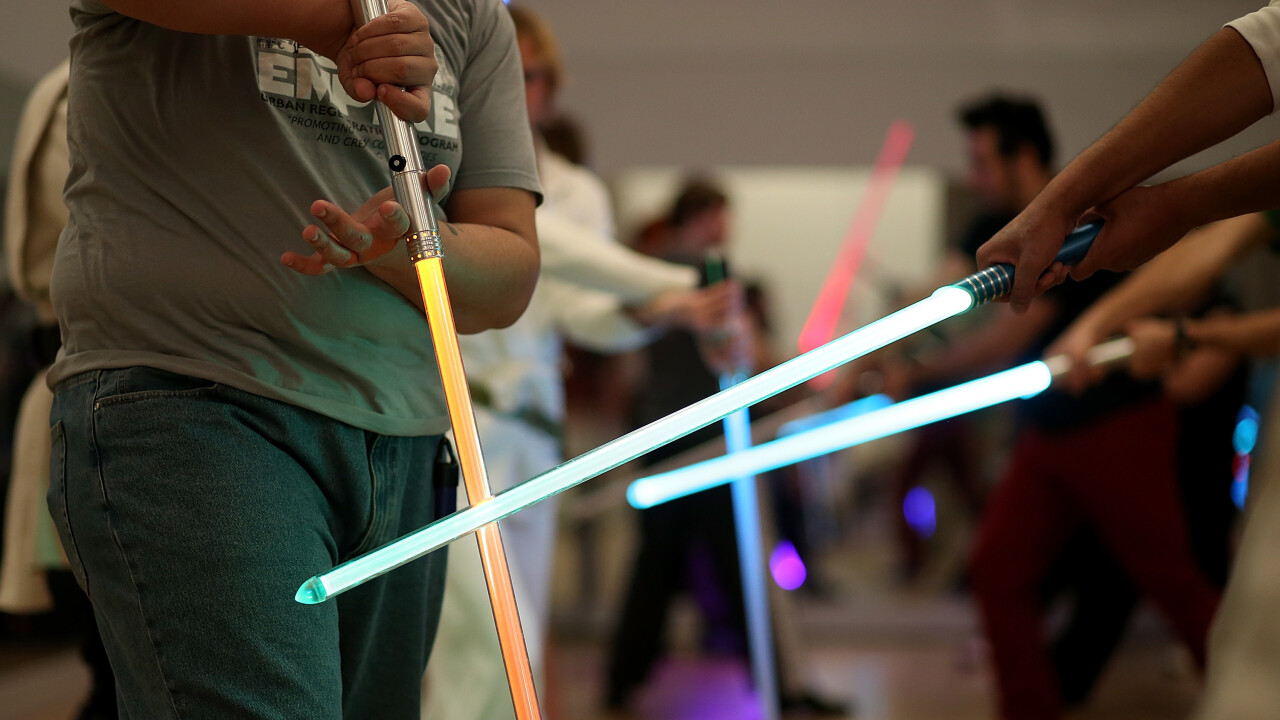 Watch this homemade ‘lightsaber’ quickly burn through everything put in front of it