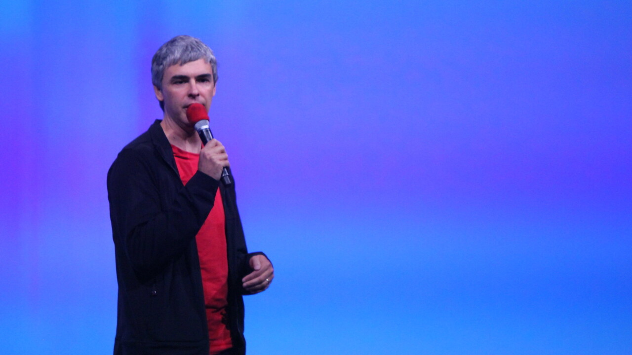 Google CEO Larry Page speaks at I/O about competition and negativity in innovation