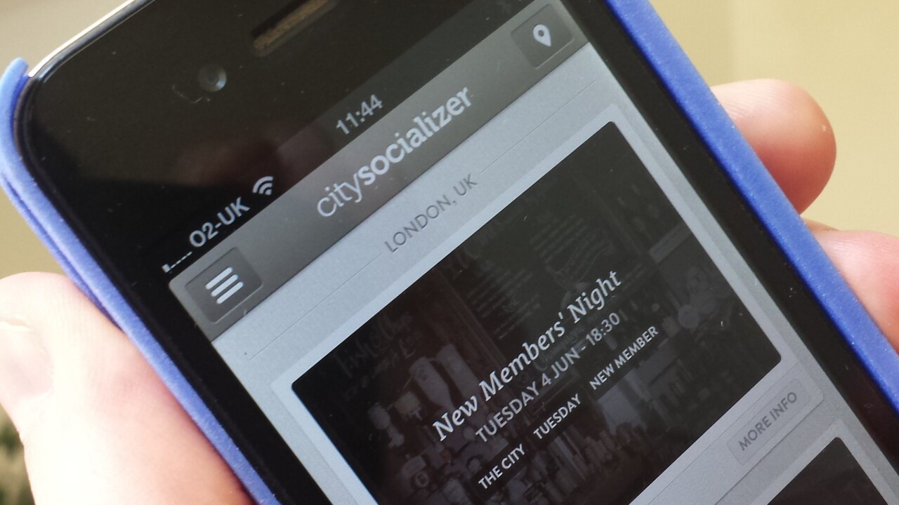 CitySocialising goes mobile and becomes Citysocializer, helping you tap social scenes wherever you roam