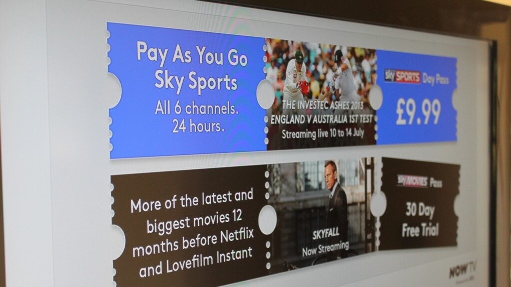 Now TV lands on PlayStation 3 in the UK, bringing contract-free Sky Movies and Sky Sports
