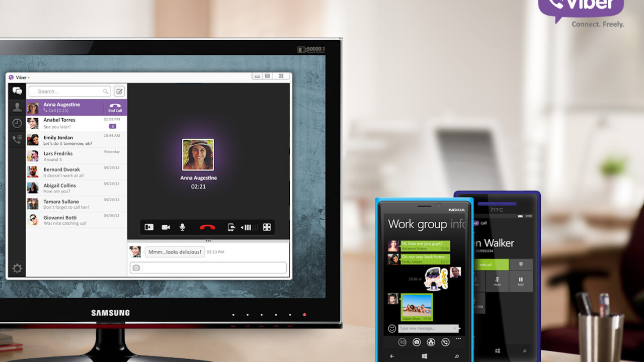 Viber upgrades desktop and WP8 apps, says the latter sees 500k downloads per month