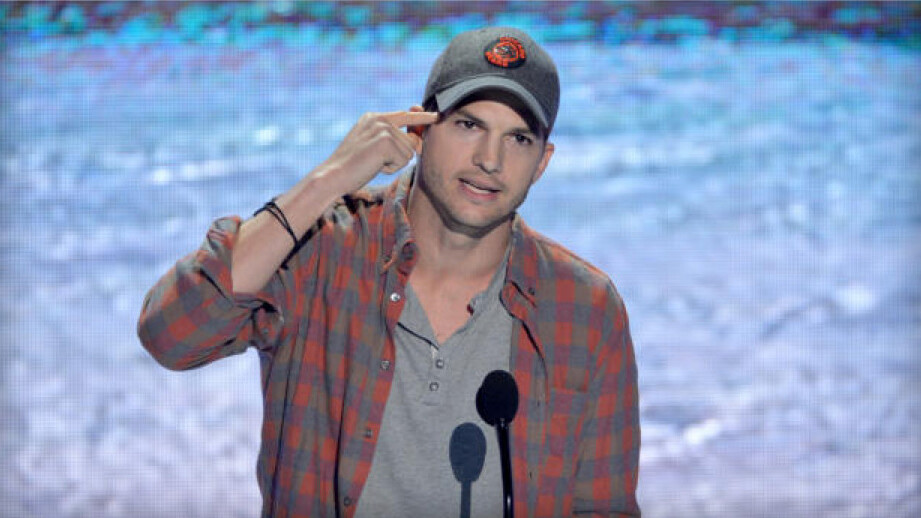 Ashton Kutcher isn’t just Steve Jobs by day… But also Steve Jobs by night. (Video)