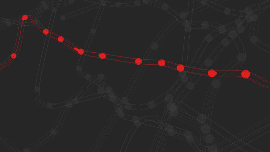 This stunning map shows every train on the London Underground traveling in real-time