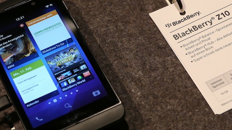 The BlackBerry Z10 is now available free with Verizon and for $0.49 on AT&T