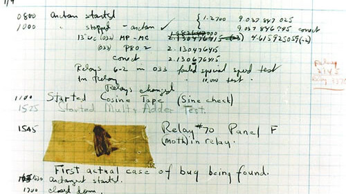 The very first recorded computer bug